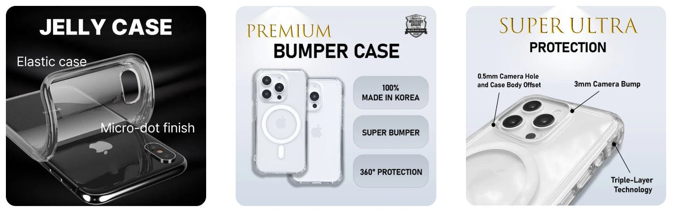 The Ultimate Guide to Choosing Your KODDY Case: Jelly vs. Bumper vs. MagSafe - KODDY