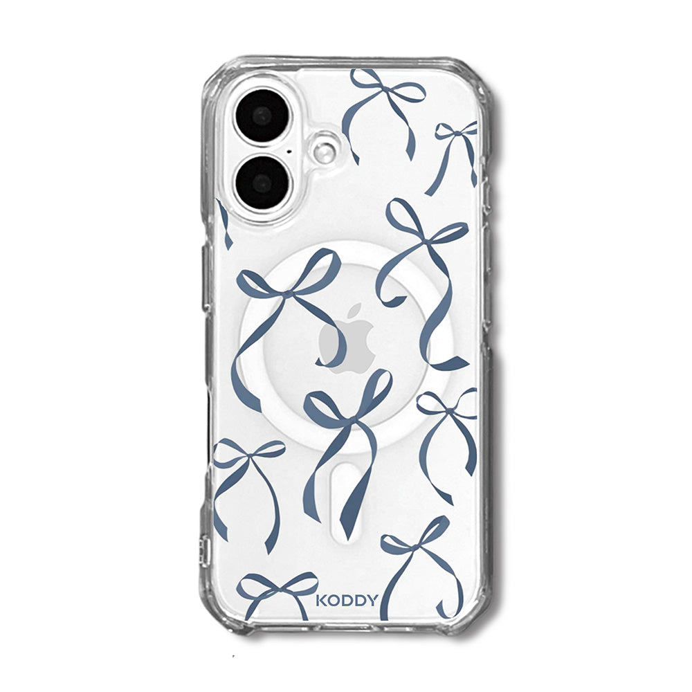 Petite Navy Ribbon Bows Phone Case-KODDY