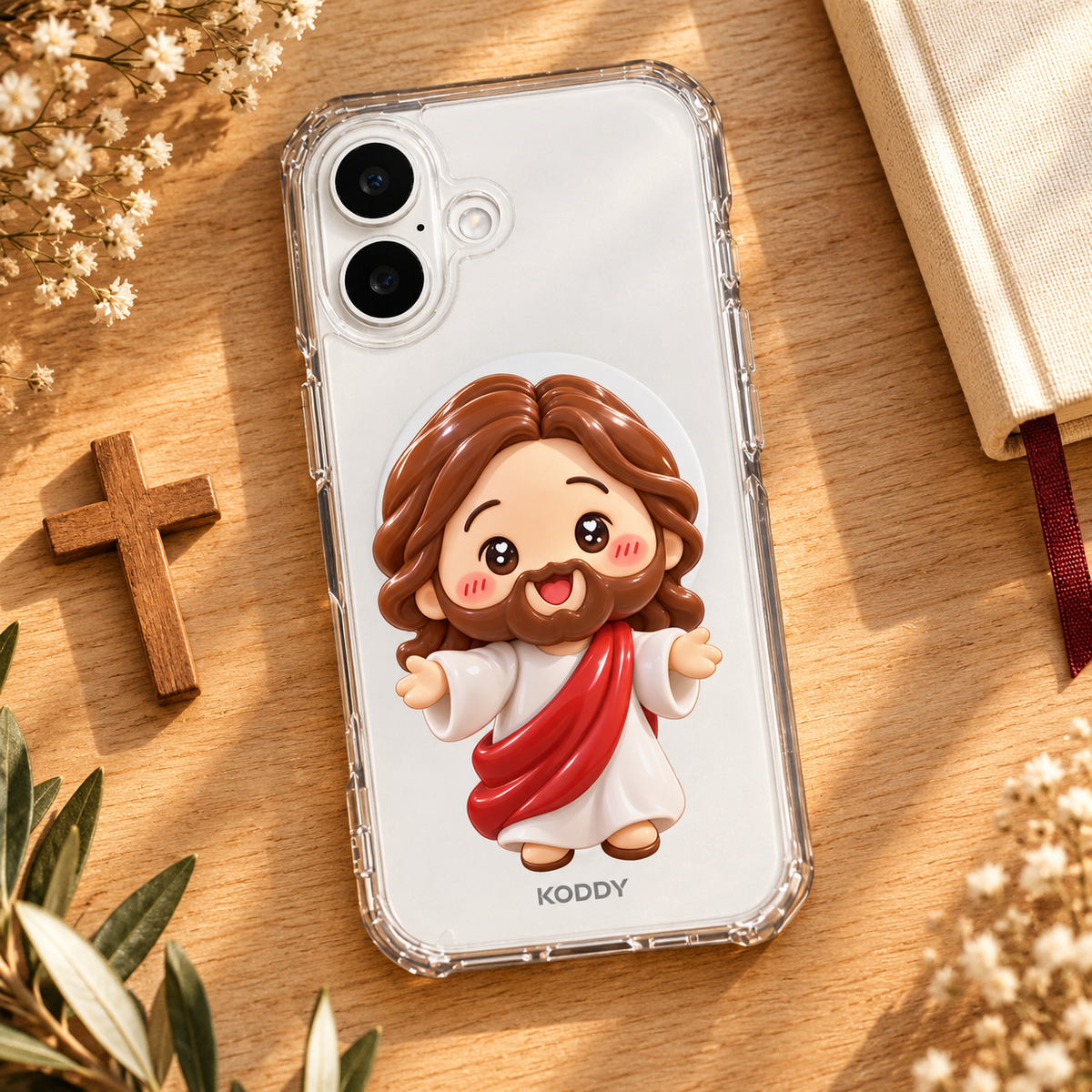 Cute Jesus Character Aesthetic Phone Case