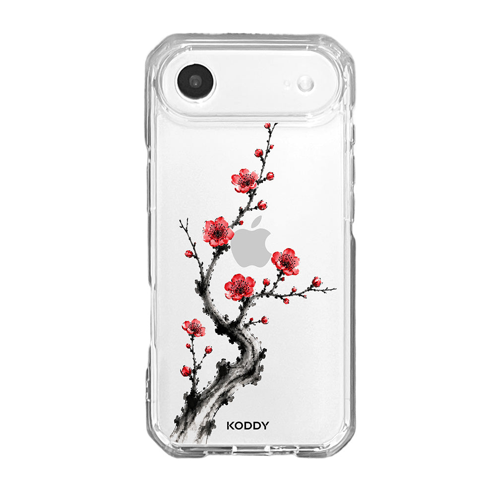 Red Plum Blossom Korean Ink Painting Phone Case-KODDY aesthetic iphone case UK
