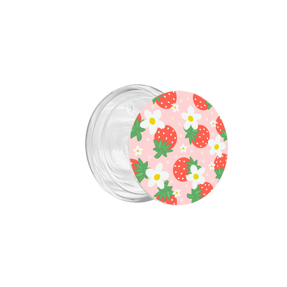 Cute Strawberry and Colourful Daisy Phone Grip