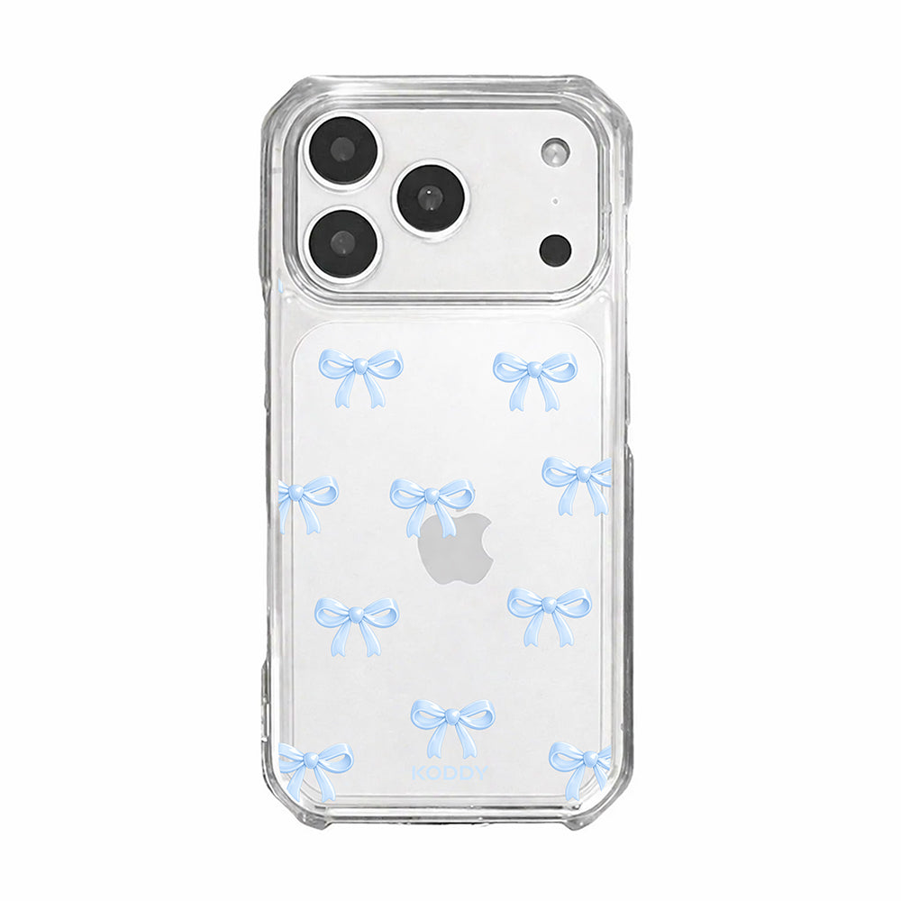 Cute Sky Blue Ribbon Bow Pattern Phone Case