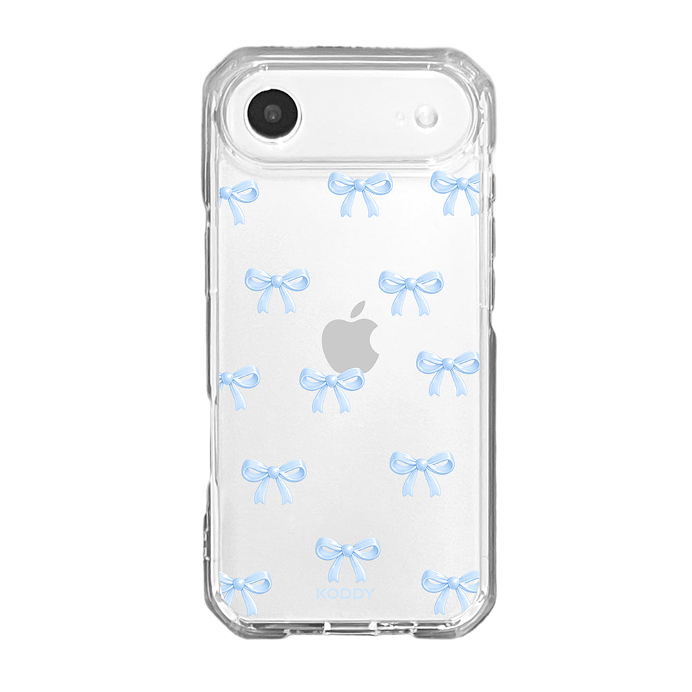 Cute Sky Blue Ribbon Bow Pattern Phone Case