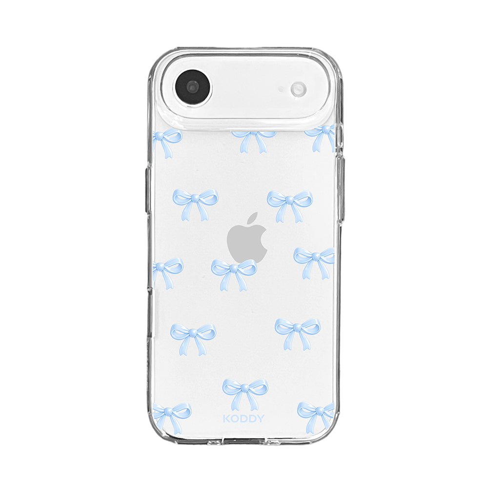 Cute Sky Blue Ribbon Bow Pattern Phone Case