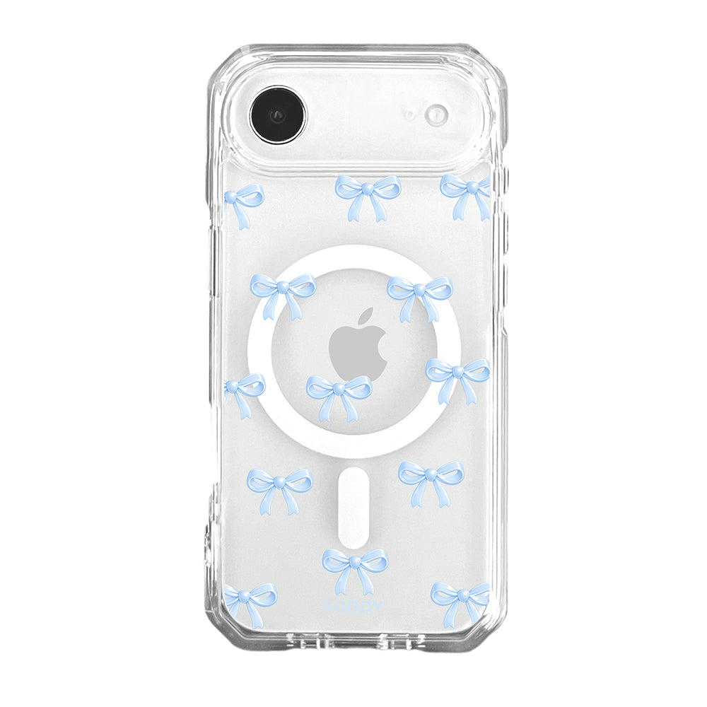 Cute Sky Blue Ribbon Bow Pattern Phone Case