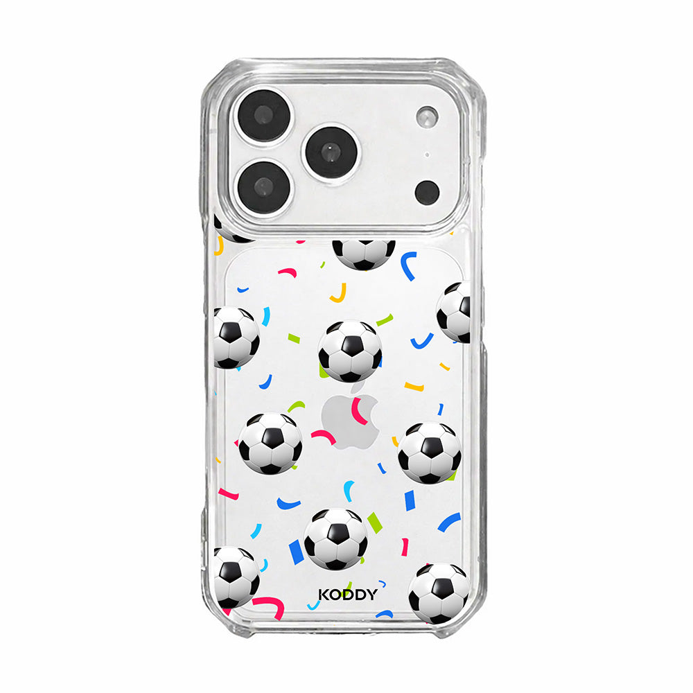 Football Confetti Clear Phone Case