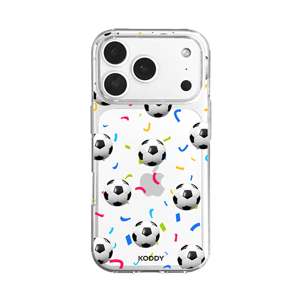 Football Confetti Clear Phone Case