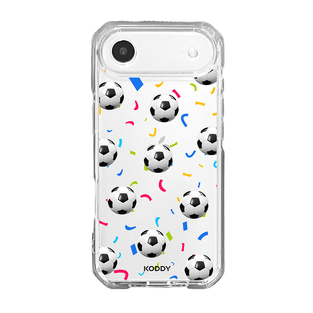 Football Confetti Clear Phone Case