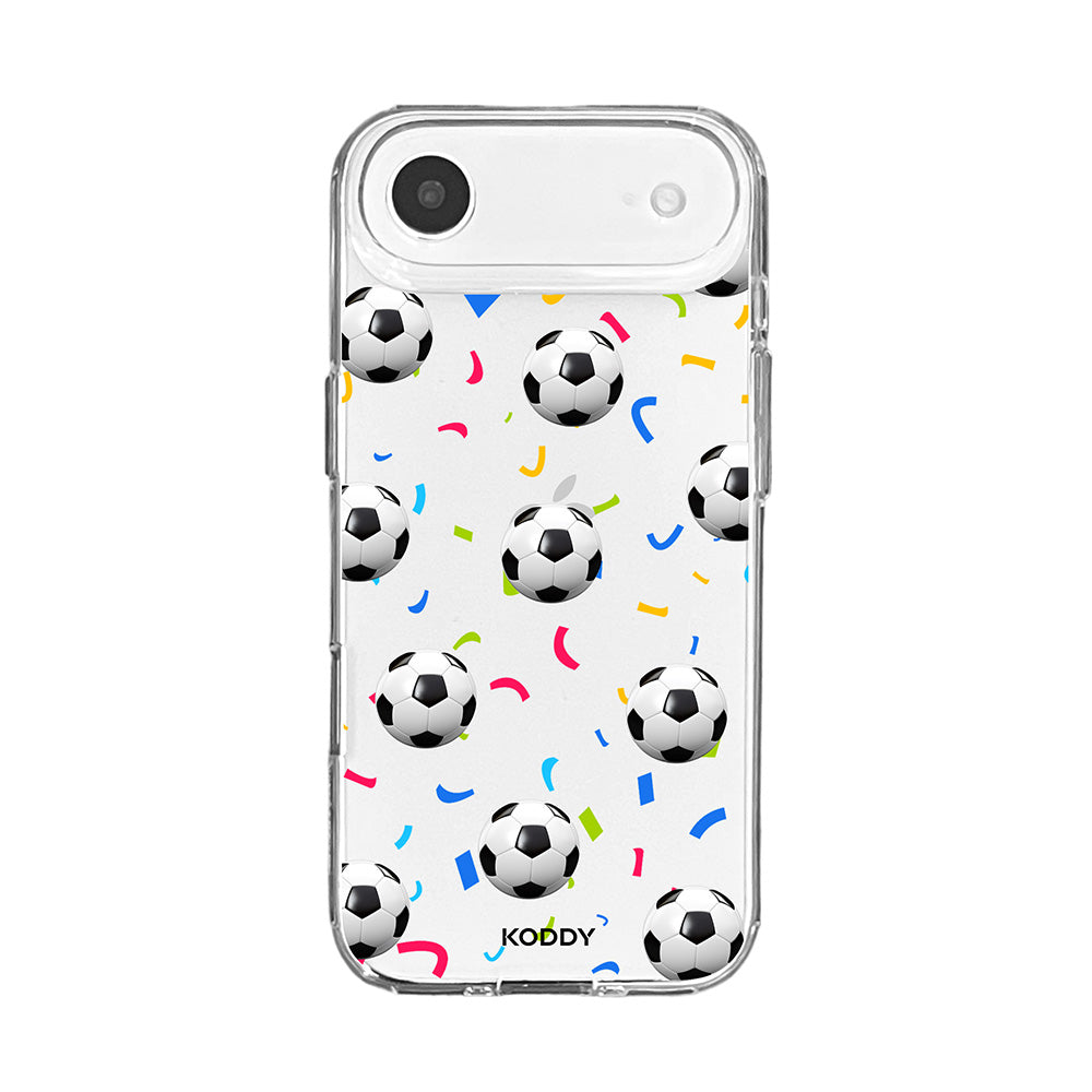 Football Confetti Clear Phone Case