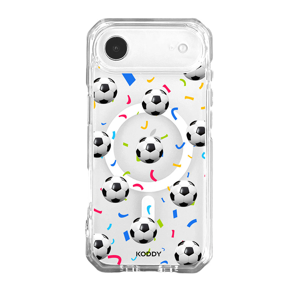 Football Confetti Clear Phone Case