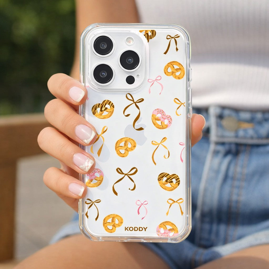Pretzels with Bows Phone Case-KODDY aesthetic iphone case UK