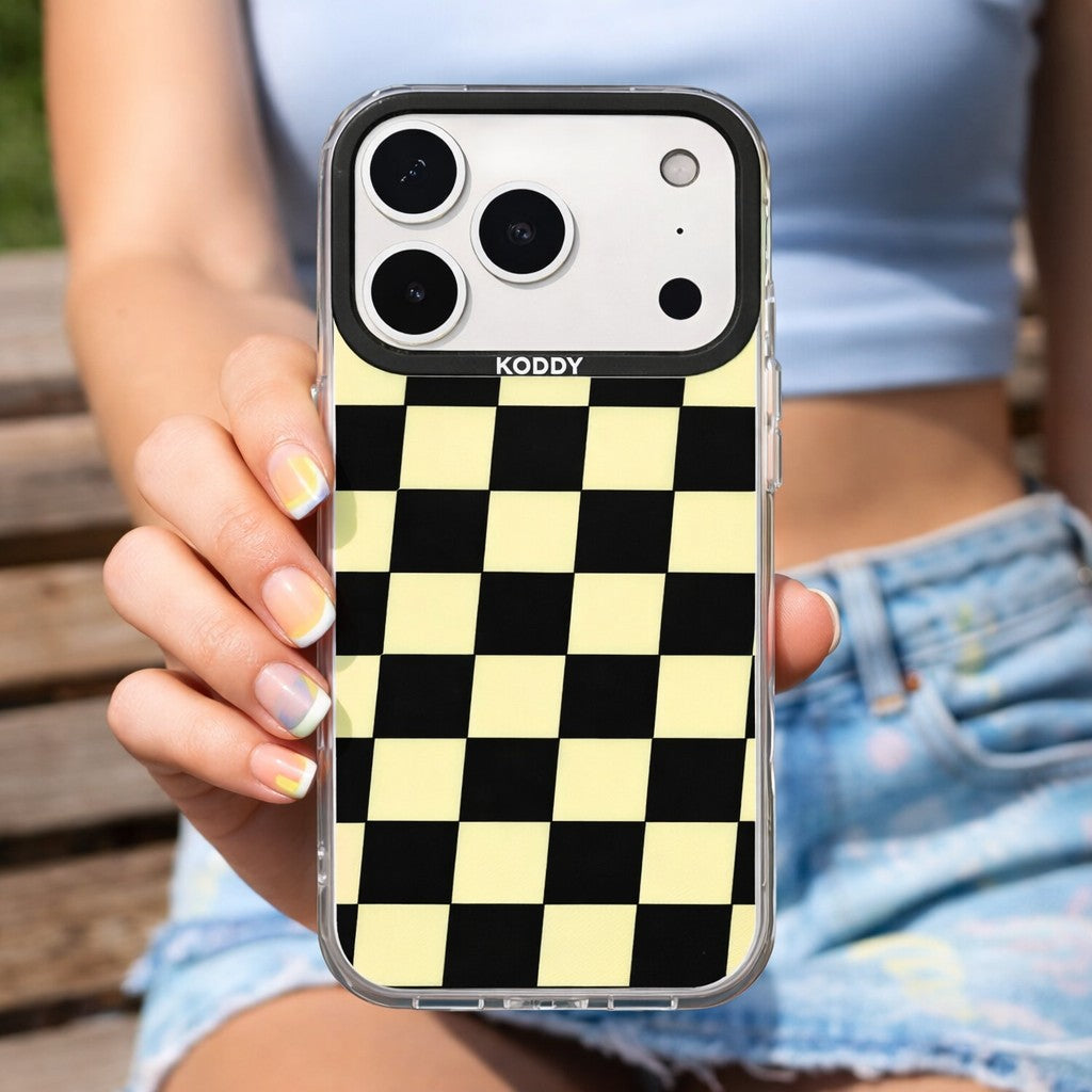 Retro Checkerboard iPhone Case-KODDY aesthetic iphone case UK