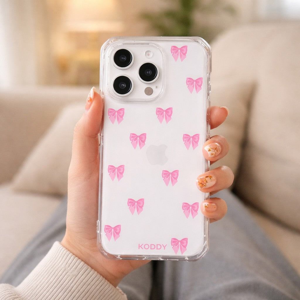 Small Pink Ribbon Phone Case - KODDYaesthetic iphone case UK