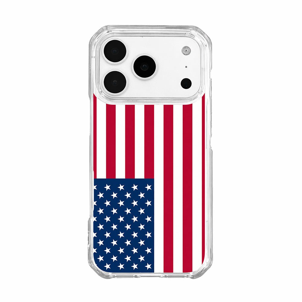 American Flag Aesthetic Clear Phone Case-KODDY aesthetic iphone case UK