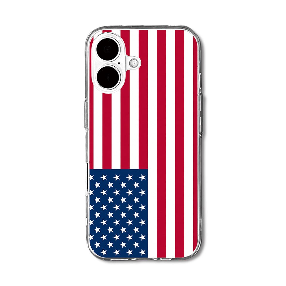 American Flag Aesthetic Clear Phone Case-KODDY aesthetic iphone case UK