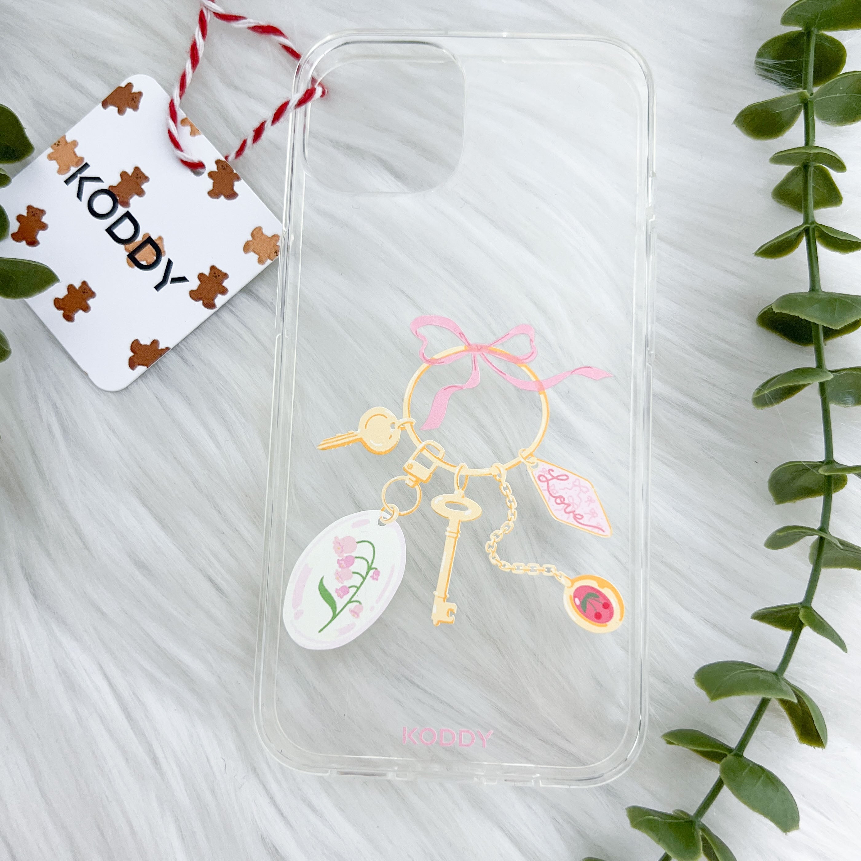 Antique Pink Gold Keyring Phone Case - KODDY