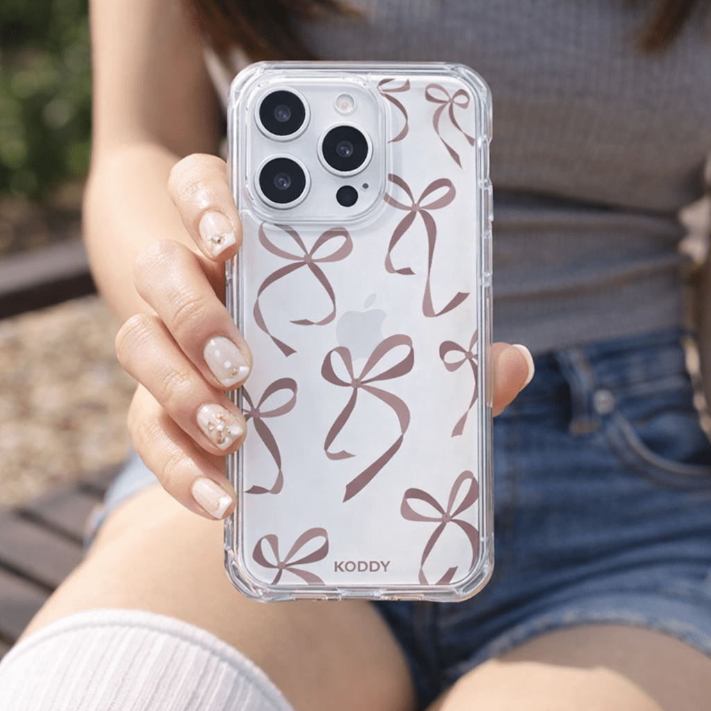 Ash Rose Ribbons Phone Case - KODDY aesthetic iphone case UK