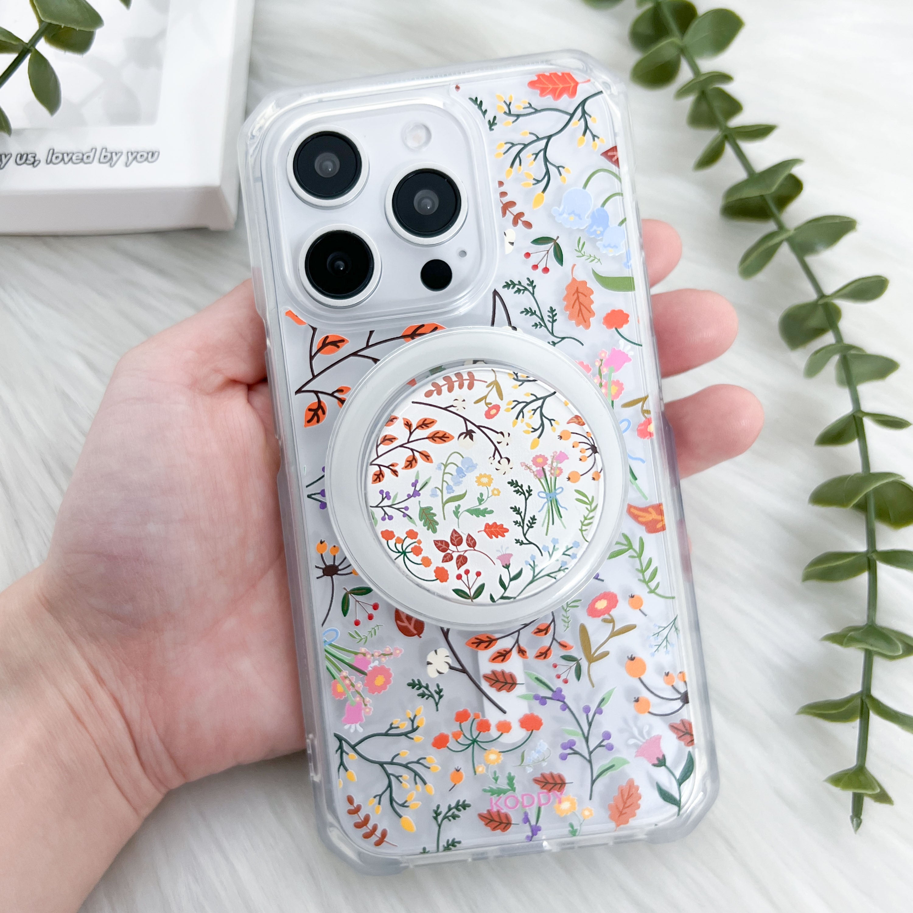 Autumn Flowers Phone Case and Phone Grip Bundle - KODDY
