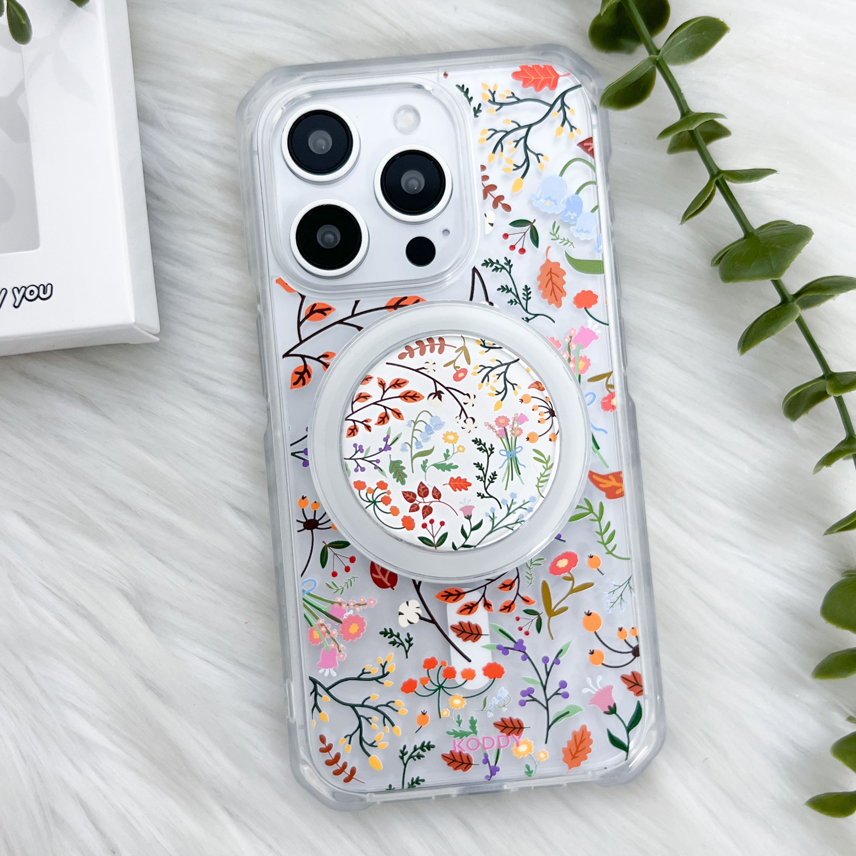 Autumn Flowers Phone Case and Phone Grip Bundle - KODDY