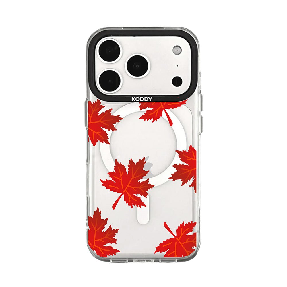 Autumn Maple Leaf Clear iPhone Case-KODDY