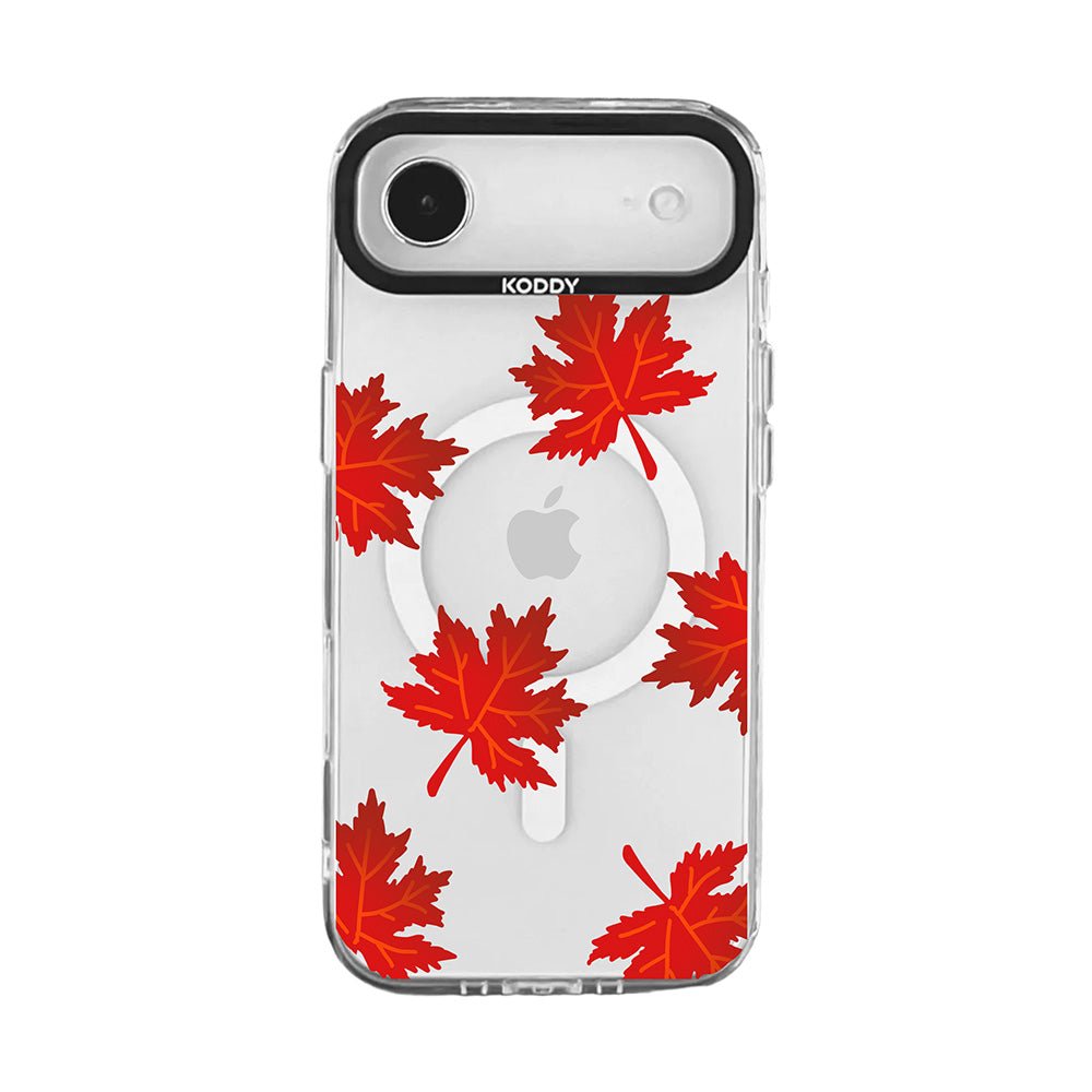 Autumn Maple Leaf Clear iPhone Case-KODDY