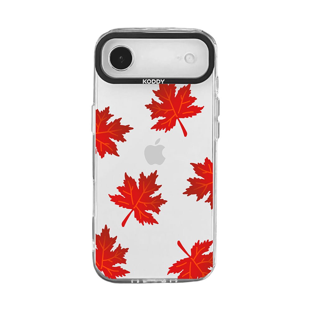 Autumn Maple Leaf Clear iPhone Case-KODDY