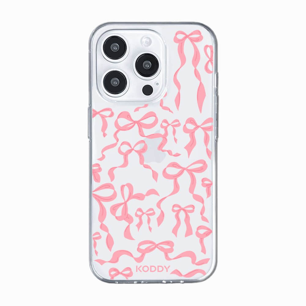 Baby Pink Ribbon Bows Phone Case
