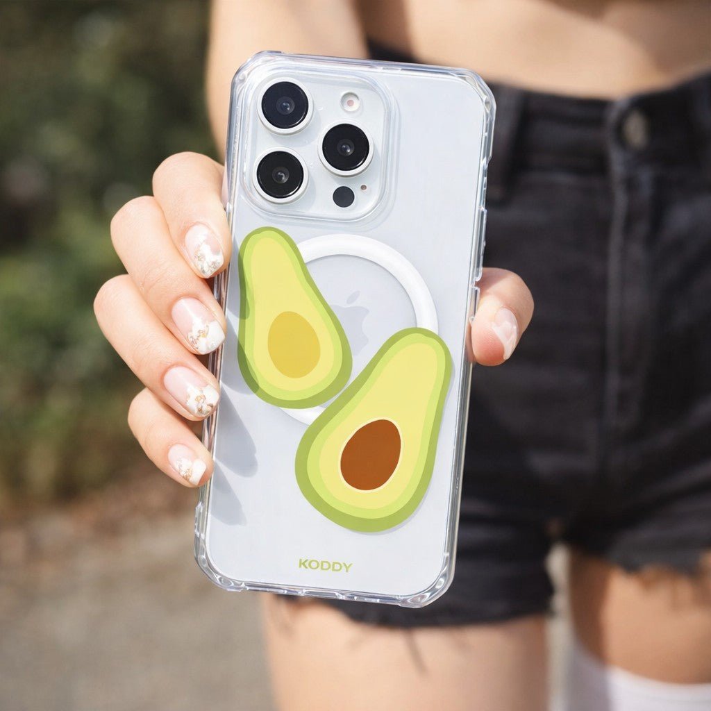 Big Avocado Clear Phone Case - KODDY aesthetic iphone case UK