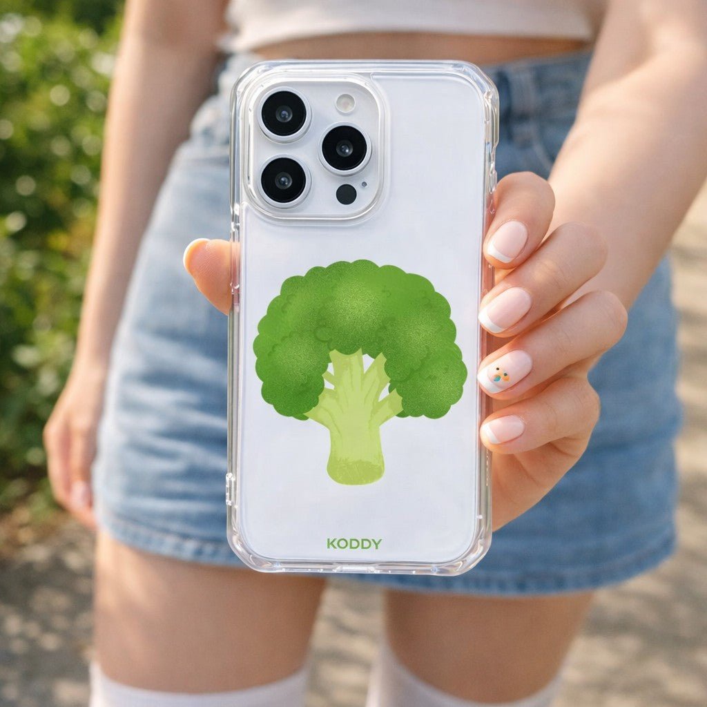 Big Broccoli Clear Phone Case - KODDY aesthetic iphone case UK