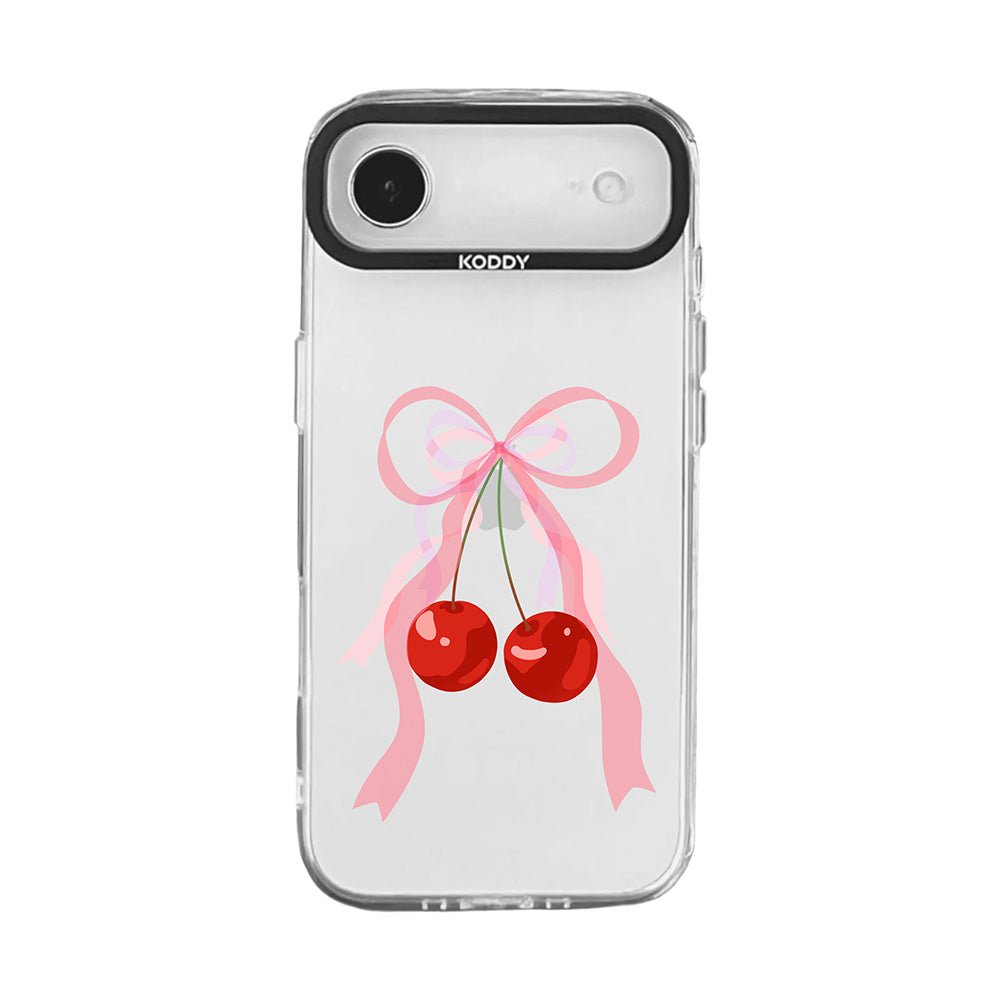 Pink Bubble Pattern Hearts iPhone Case - KODDY