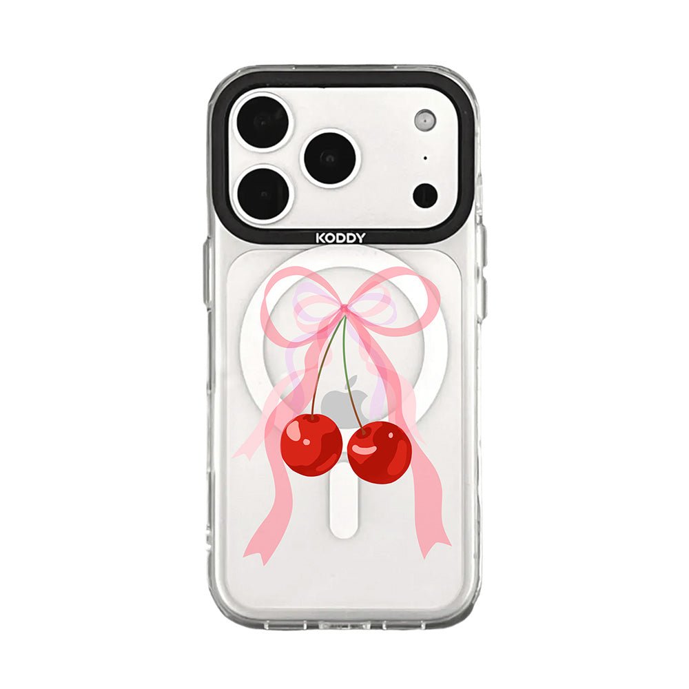 Pink Bubble Pattern Hearts iPhone Case - KODDY