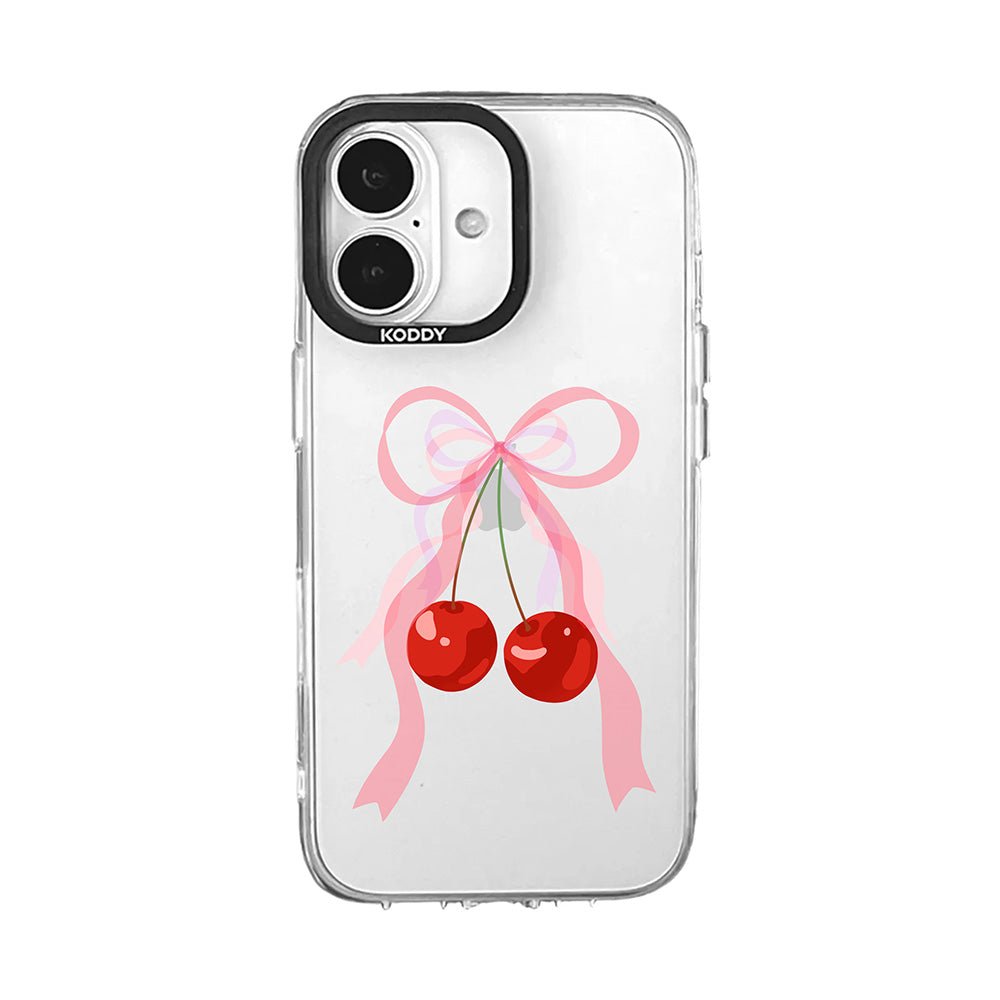 Pink Bubble Pattern Hearts iPhone Case - KODDY
