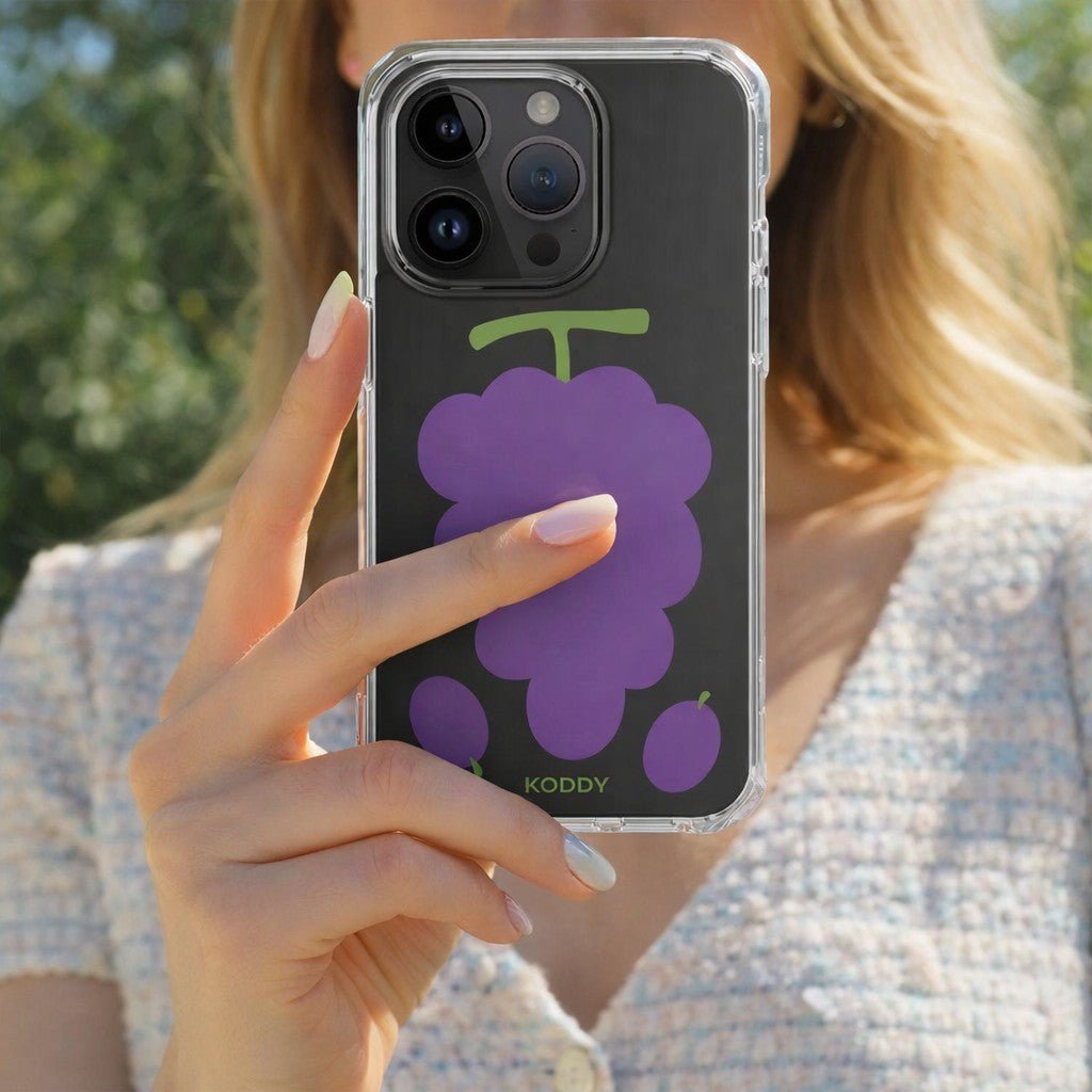 Big Purple Grape Phone Case - KODDY aesthetic iphone case UK