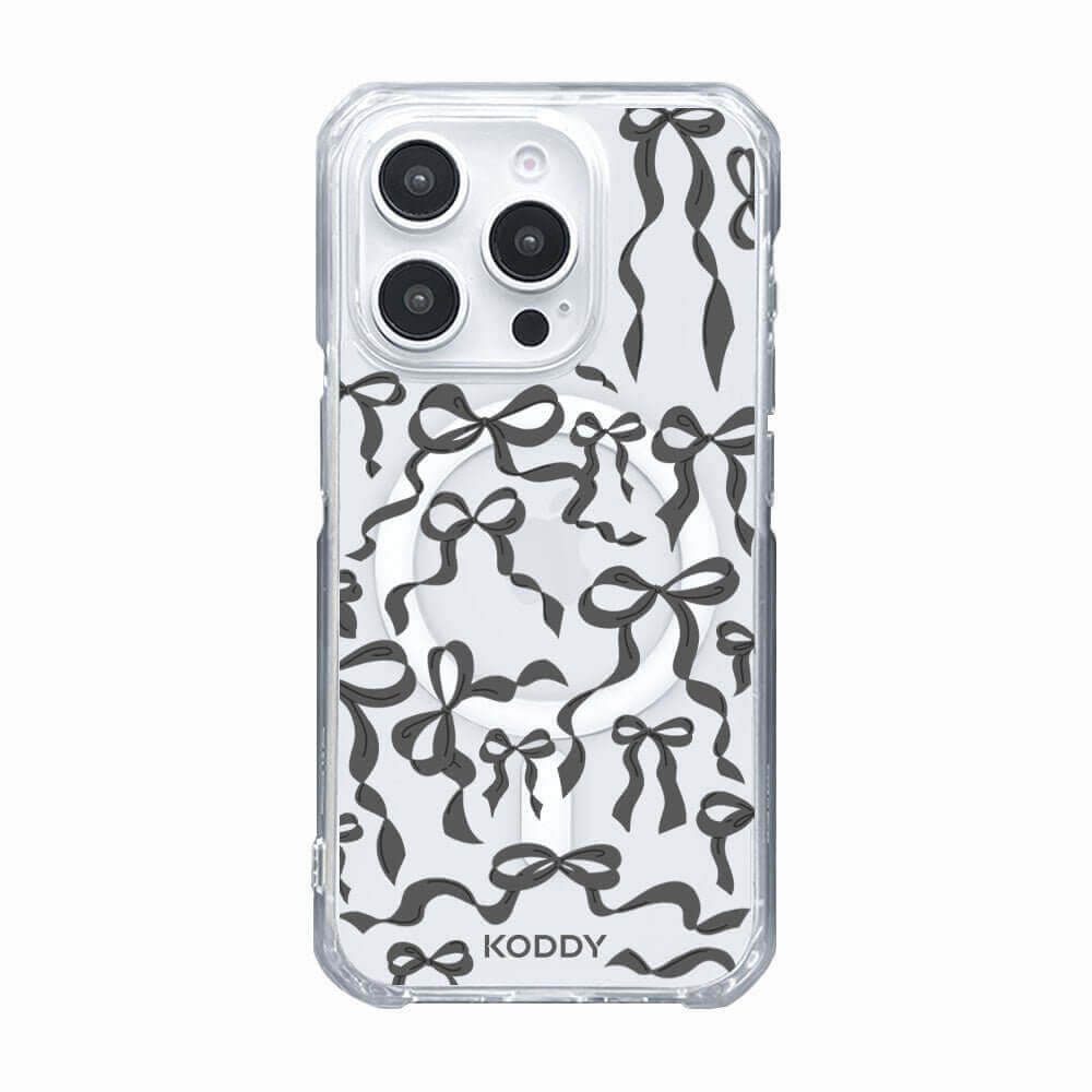 Black Ribbon Bows Phone Case