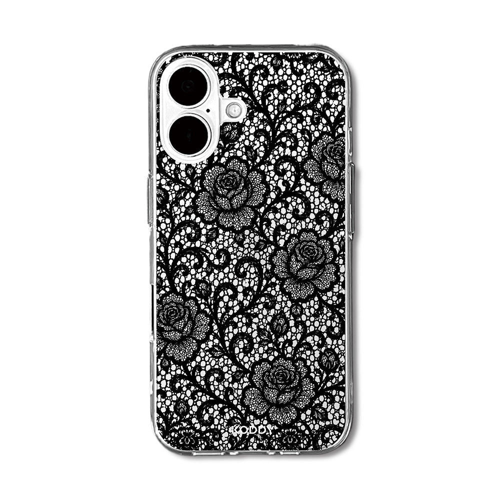 Black Rose Lace Phone Case-KODDY aesthetic iphone case UK