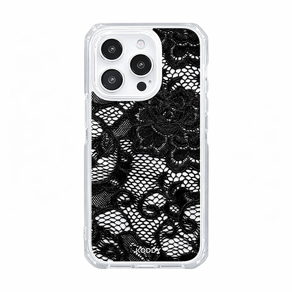 Black Rose Lace Phone Case-KODDY aesthetic iphone case UK