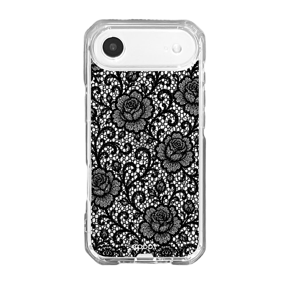 Black Rose Lace Phone Case-KODDY aesthetic iphone case UK