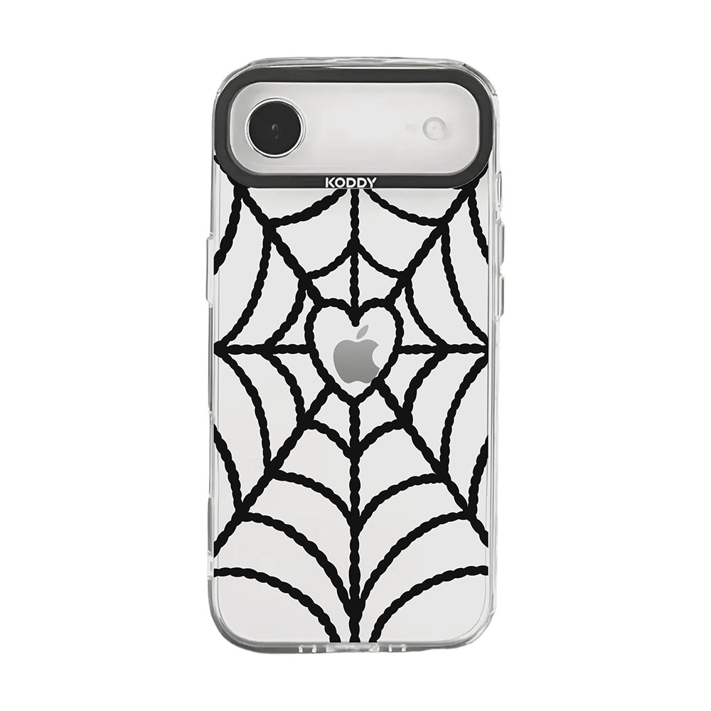 Black Spider Web aesthetic iPhone Case - KODDY