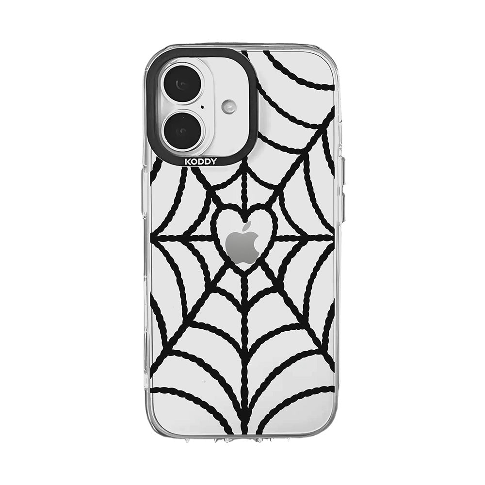 Black Spider Web aesthetic iPhone Case - KODDY