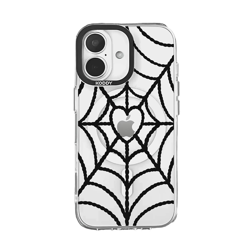 Black Spider Web aesthetic iPhone Case - KODDY