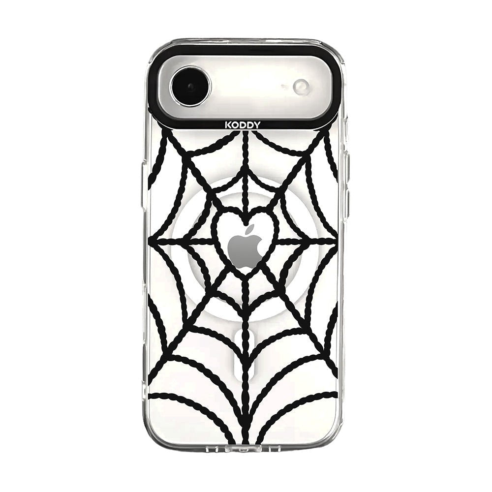 Black Spider Web aesthetic iPhone Case - KODDY