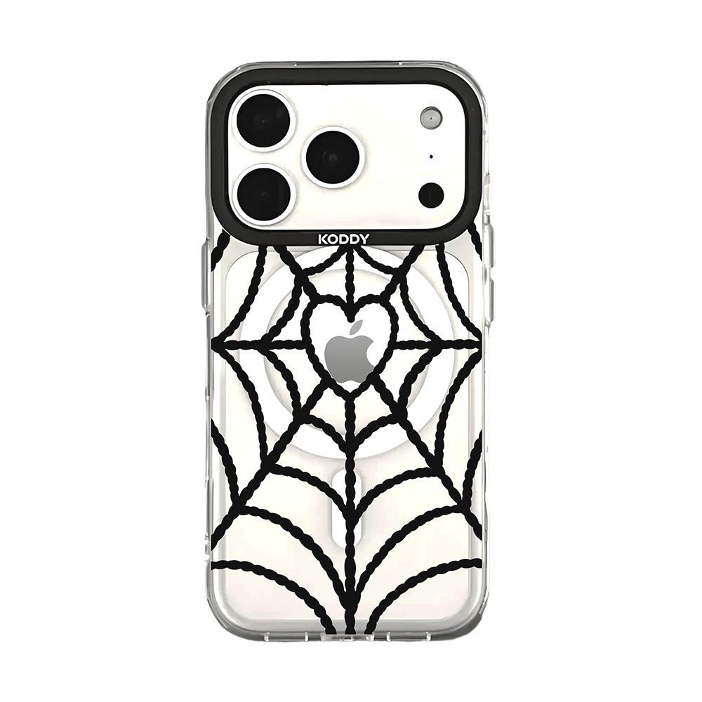 Black Spider Web aesthetic iPhone Case - KODDY