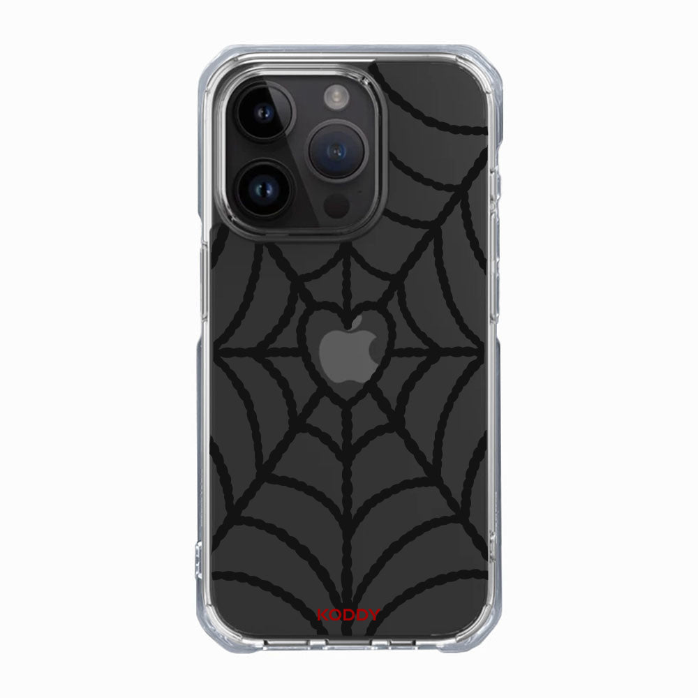 Black Spider Web Phone Case-KODDY aesthetic iphone case UK
