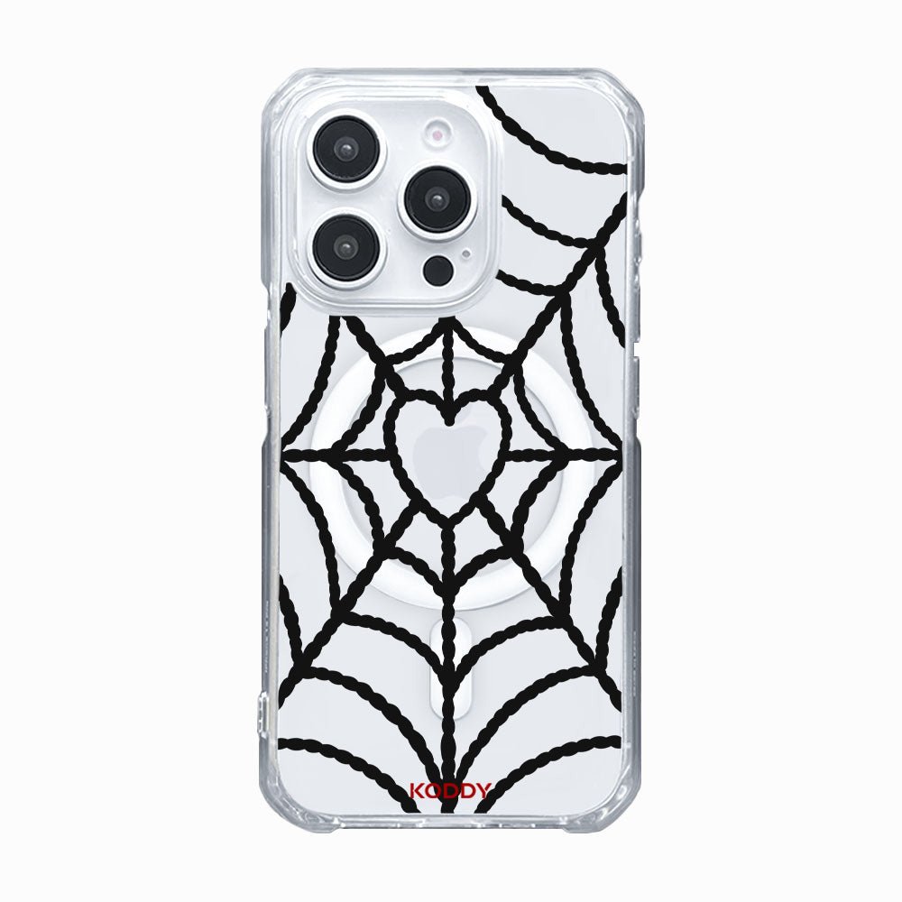 Black Spider Web Phone Case-KODDY aesthetic iphone case UK