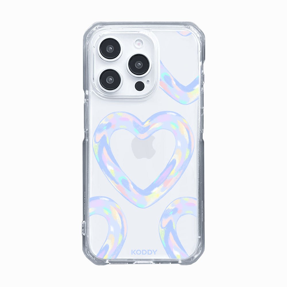 Blue Bubble Pattern Hearts Phone Case-KODDY aesthetic iphone case UK