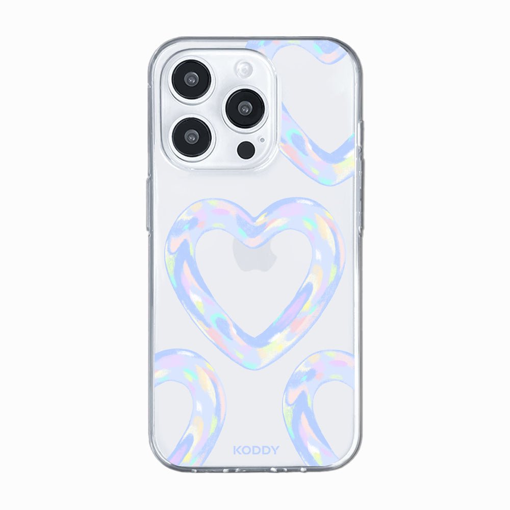 Blue Bubble Pattern Hearts Phone Case-KODDY aesthetic iphone case UK