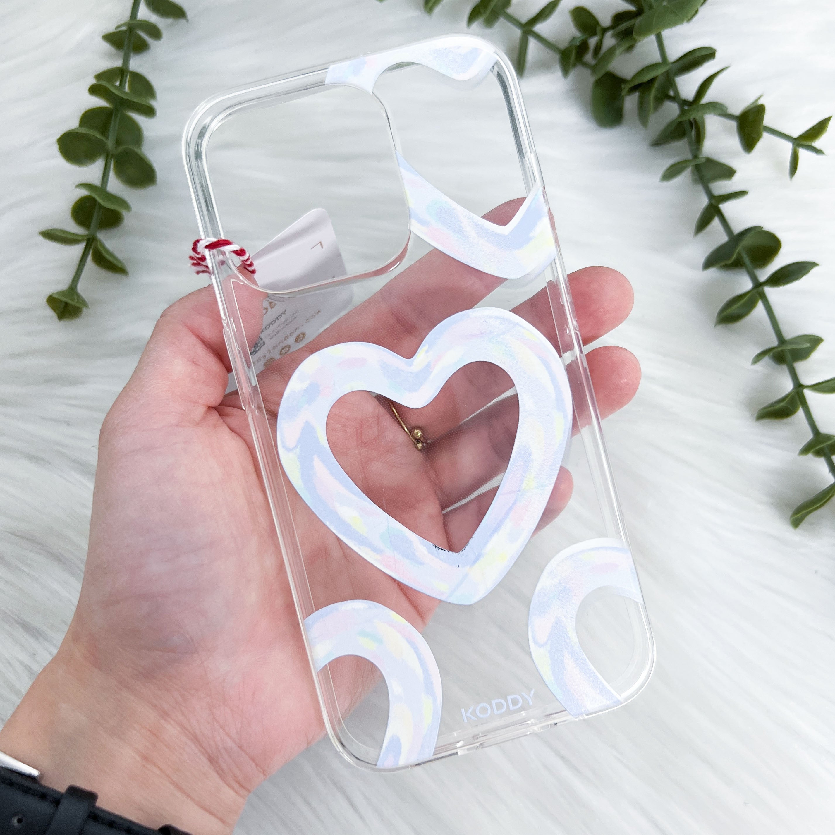 Blue Bubble Pattern Hearts Phone Case-KODDY aesthetic iphone case UK