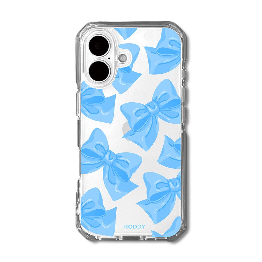 Blue Fluffy Ribbon Phone Case - KODDY aesthetic iphone case UK