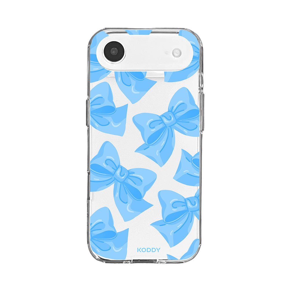 Blue Fluffy Ribbon Phone Case - KODDY aesthetic iphone case UK