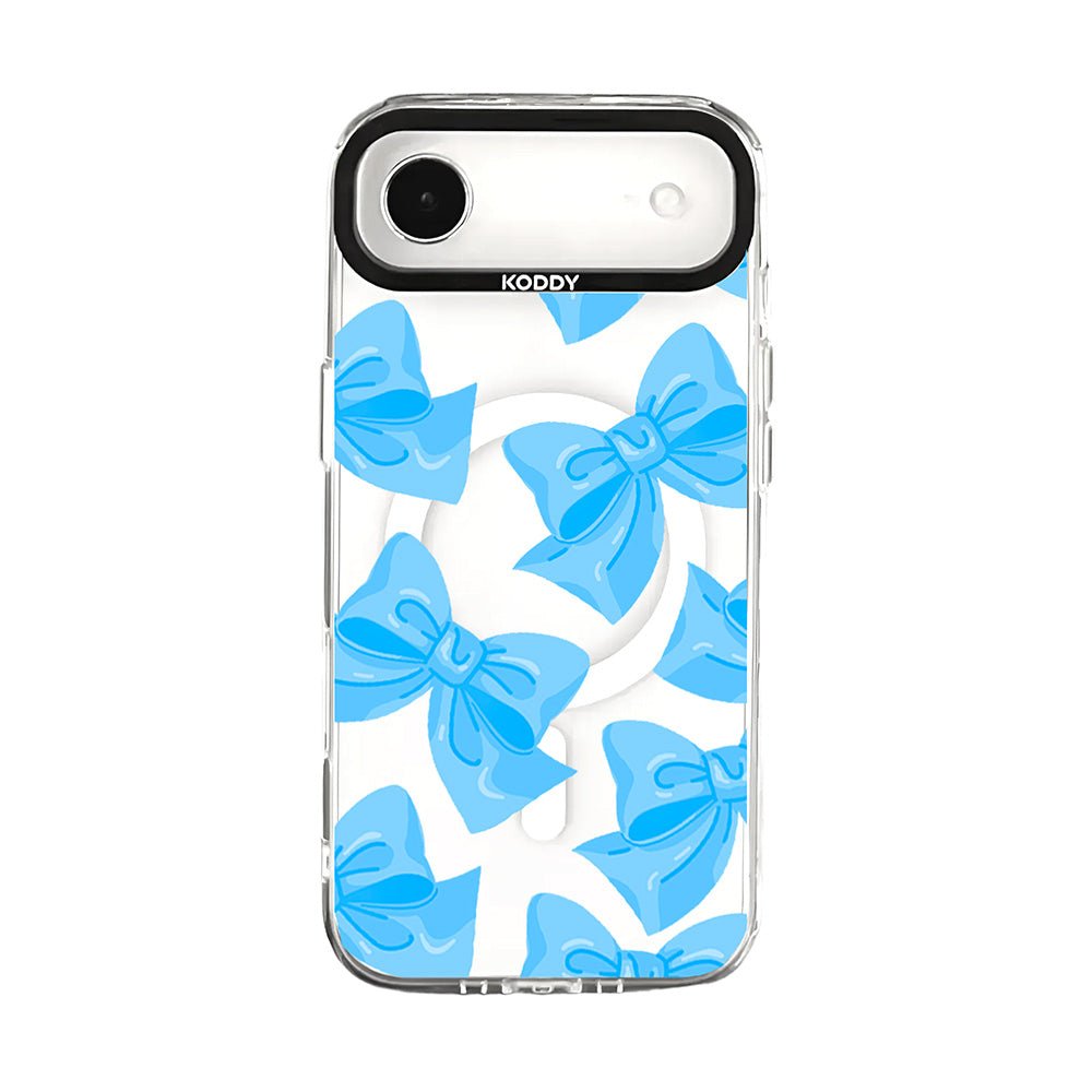 Blue Fluffy Ribbon Protective iPhone Case - KODDY